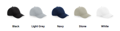 a group of hats on a white background