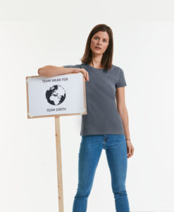 Kraftig Ekologisk T-shirt från Russell – Dam