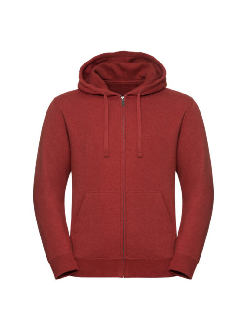Authentic Melange Zipped Hood Sweatshirt från Russell – Herr