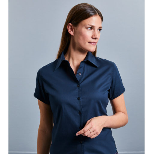 Ladies’ Short Sleeve Classic Twill Shirt från Russell – Damer