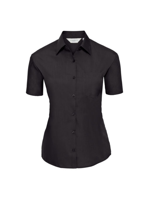 Ladies’ Short Sleeve Classic Polycotton Poplin Shirt från Russell – Damer