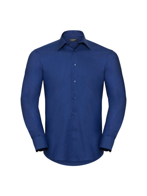 Men’s Long Sleeve Tailored Oxford Shirt från Russell – Herrer