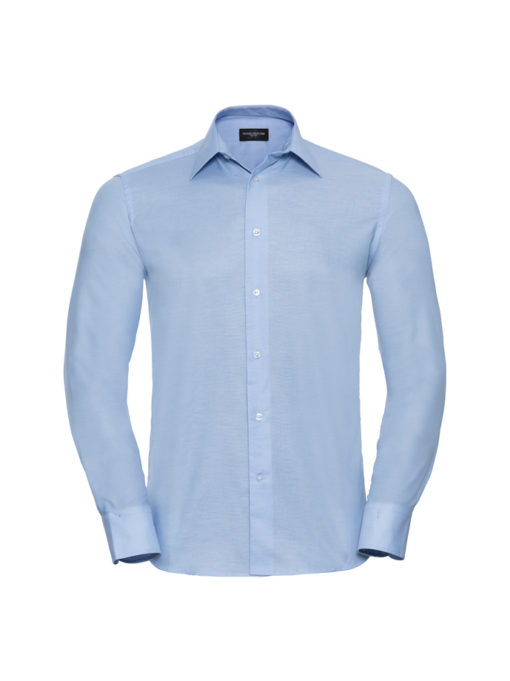 Men’s Long Sleeve Tailored Oxford Shirt från Russell – Herrer