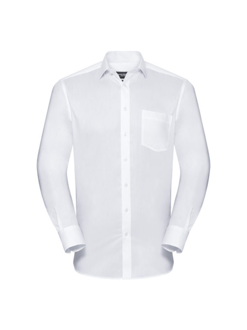 Men’s Long Sleeve Tailored Coolmax® Shirt från Russell – Herrer