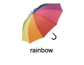 Färgbild ALU light10 Colori Paraply